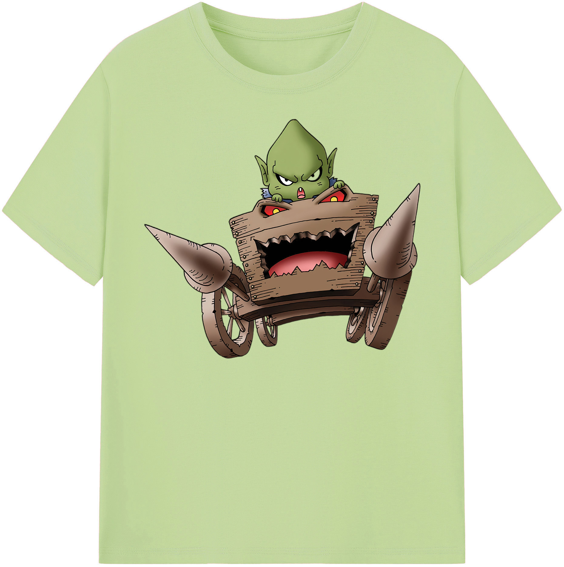 （画像用） ドラゴンクエスト Doragon Kuesuto Dragon Quest 綿100％半袖Tシャツ（フロントプリント）